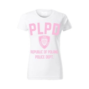T-shirt damski PLPD® CLASSIC WHITE/PINK
